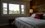 Bedroom with large bed and window